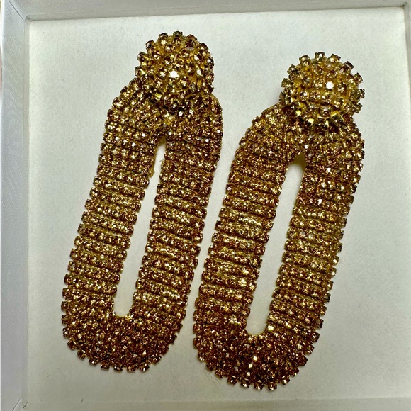 Deepa Gurnani Shyna Crystal Drop
Earrings - Gold - Picture 2 of 3